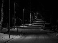 Strassen in Horst im Schnee